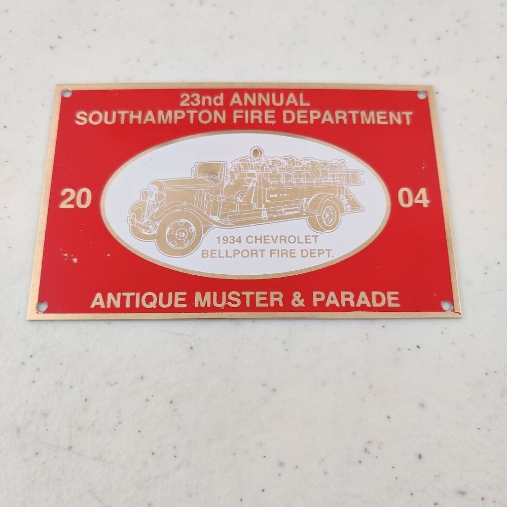 23rd Annual Southampton Fire Department Antique Muster & Parade Tin